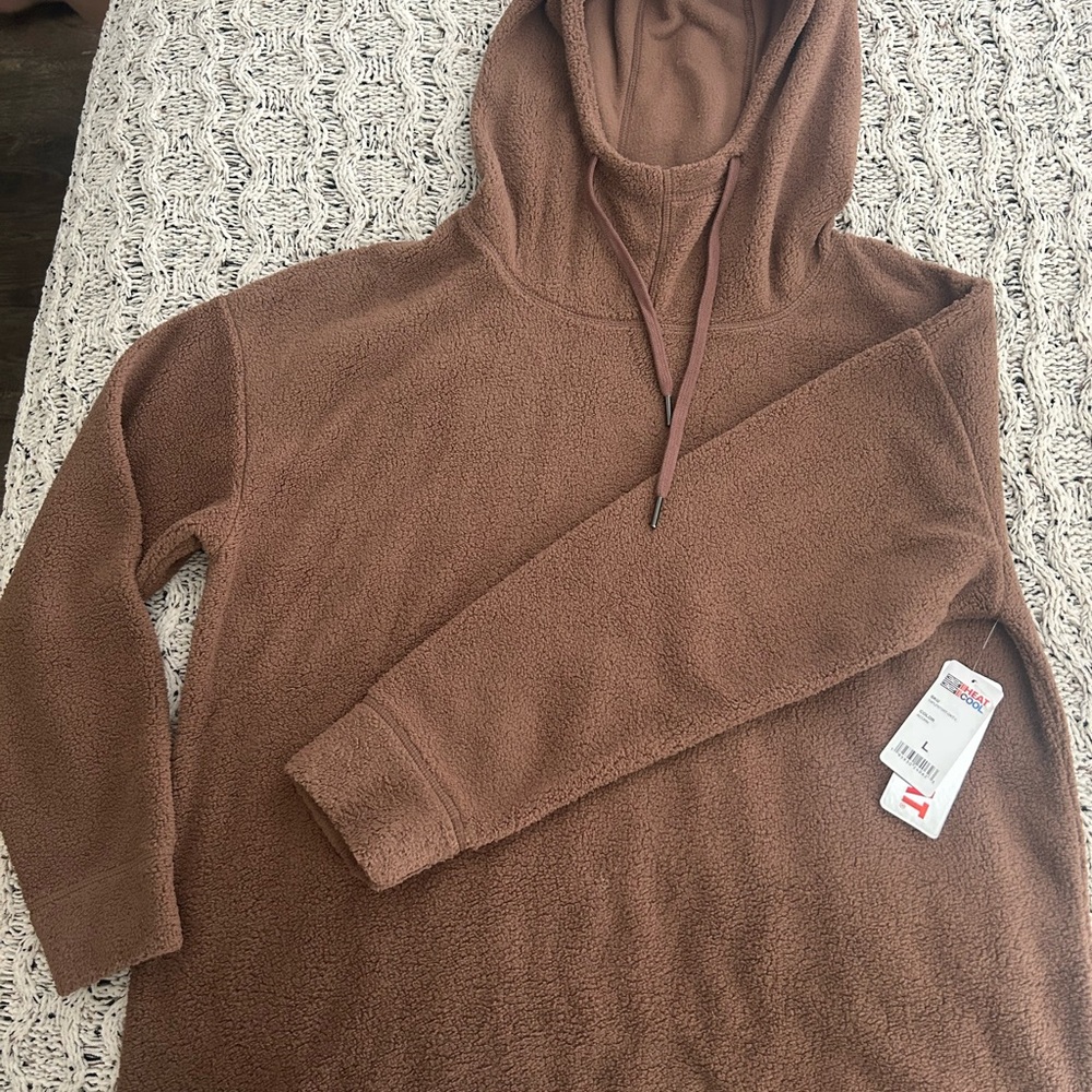 32 Degrees Acorn Brown Fleece Hoodie